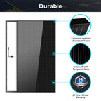 500W MONO BLACK PERC SOLAR PANEL FULL PALLET (32 PANELS) UL 61730  CEC Listed