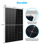 370W/ 415W/ 500W Mono Black PERC Solar Panel UL 61730 CEC Listed