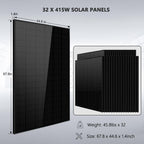 Hybrid Solar Kit 7.6KW 48V Split Phase 15.36KWH/30.72KWH Lithium Battery 415/ 500 Watt Solar Panel (Optional) SGH-7.6N3E/ SGH-7.6DN6E