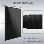 Hybrid Solar Kit 11.4KW 48V Split Phase 20.48KWH/51.2KWH Lithium Battery 450 Watt Solar Panel (Optional) SGH-11N2E/ SGH-11N5E