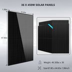 Hybrid Solar Kit 11.4KW 48V Split Phase 51.2 KWH Lithium Battery 36 X 450 Watt Solar Panel (Optional) SGH-11N5E