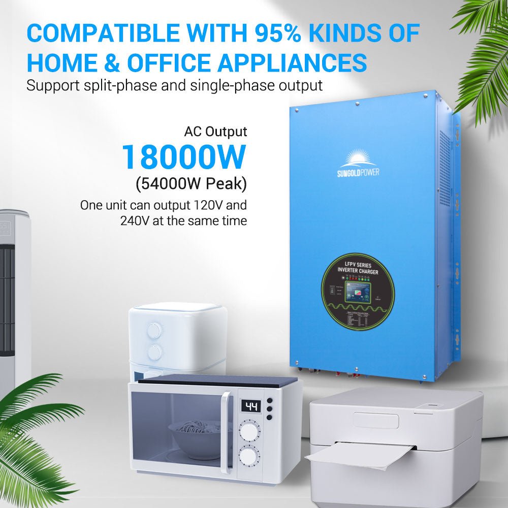 12000W 48V Split Phase Pure Sine Wave Inverter Charger
