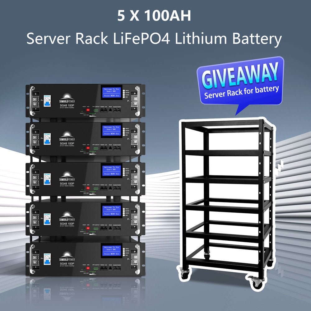 Off-Grid Solar Kits 12kW/15kW/18kW Options 120V/240V with 48v LiFePO4 Lithium Batteries & 415w Solar Panels SGR-18K20E