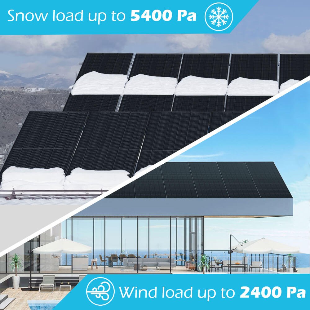 370W/ 415W/ 500W Mono Black PERC Solar Panel UL 61730 CEC Listed