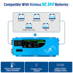 3000W DC 24V Pure Sine Wave Inverter With Charger