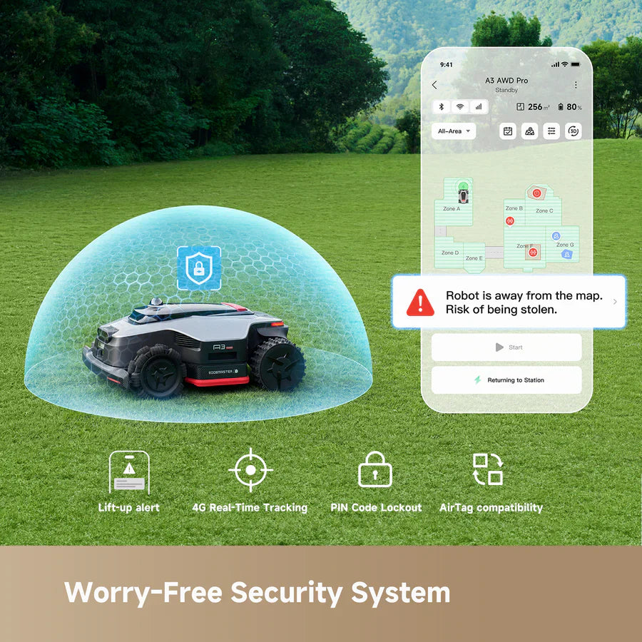 Dreame A3 AWD Pro 2500 - 0.62 Acre Robotic Mower