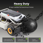 Mowrator S1 4WD 75% Slope Remote Control Lawn Mower with Leaf Shredding Vacuum