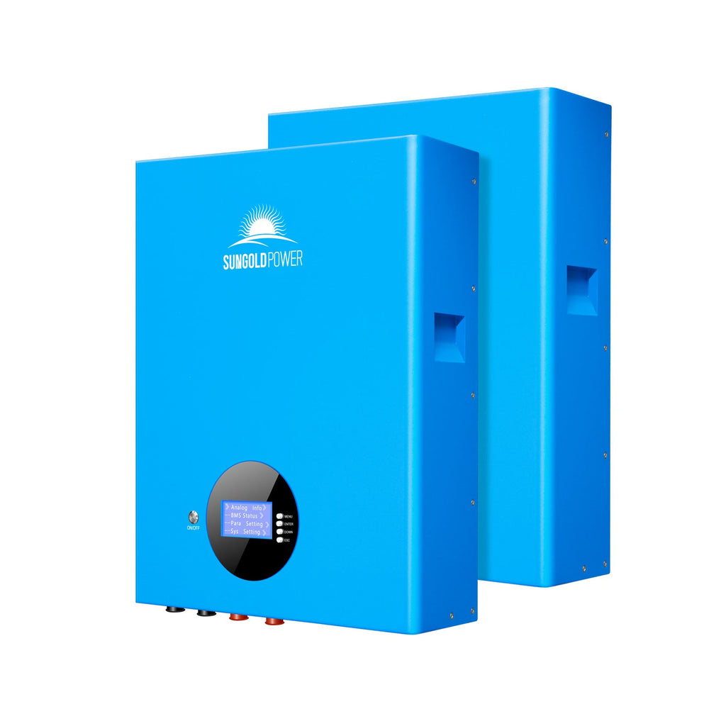 2 X 5.12KWH Wall-mounted LiFePO4 Lithium Battery SG48100M UL1973
