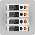 4X SGH48100T Server Rack 48V 100AH Lithium Battery Self-Heating