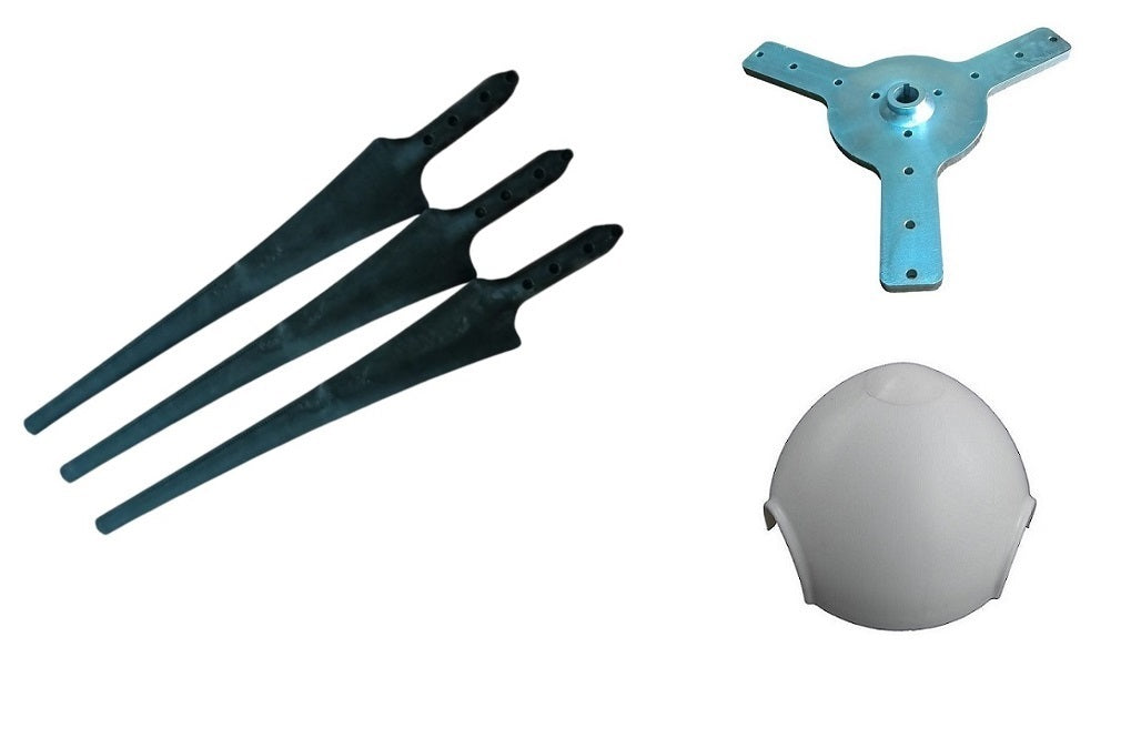 Kit 107 cm Wind Blade & Nose & Flange (With Screw Set)