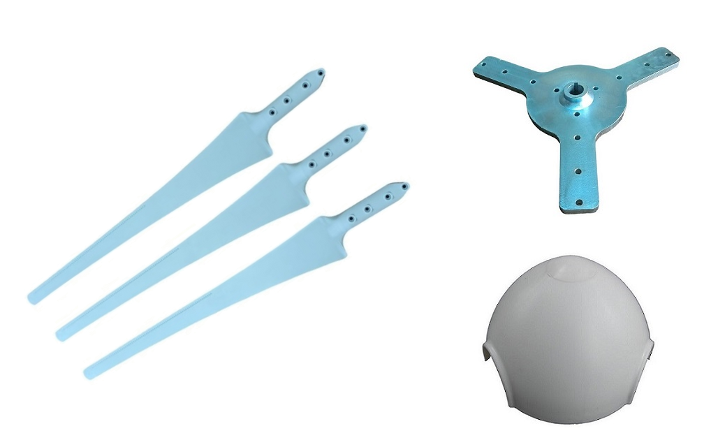 Kit 107 cm Wind Blade & Nose & Flange (With Screw Set)