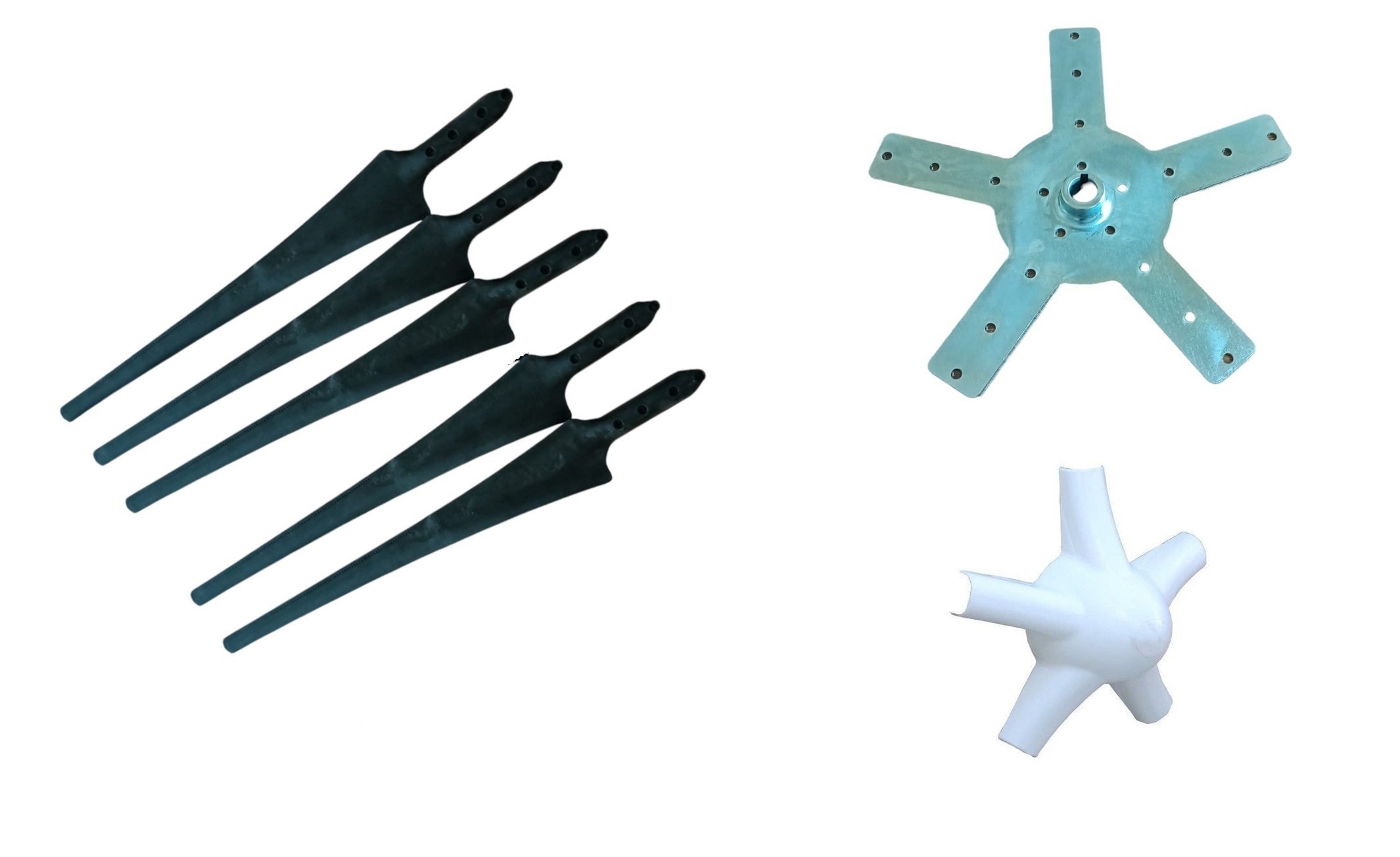 Kit 107 cm Wind Blade & Nose & Flange for 5 Blade version (With Screw Set)