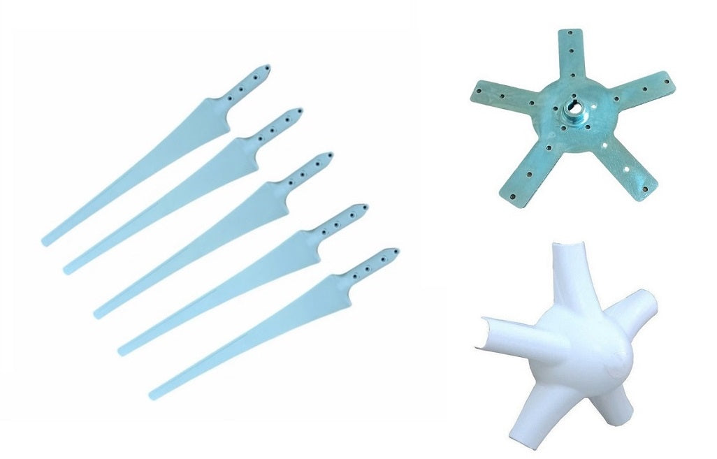 Kit 107 cm Wind Blade & Nose & Flange for 5 Blade version (With Screw Set)