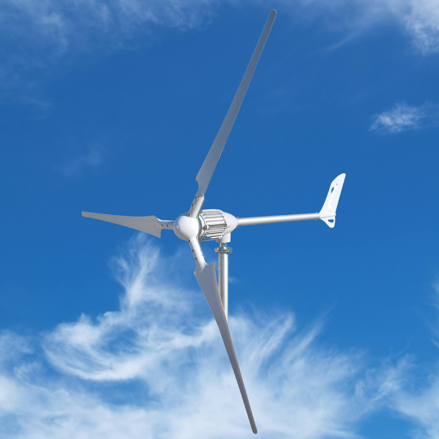 Kit i-2000W 24V/48V Wind Turbine Wind Generator & Charge Controller (for Acid & Gel Battery) & Tower