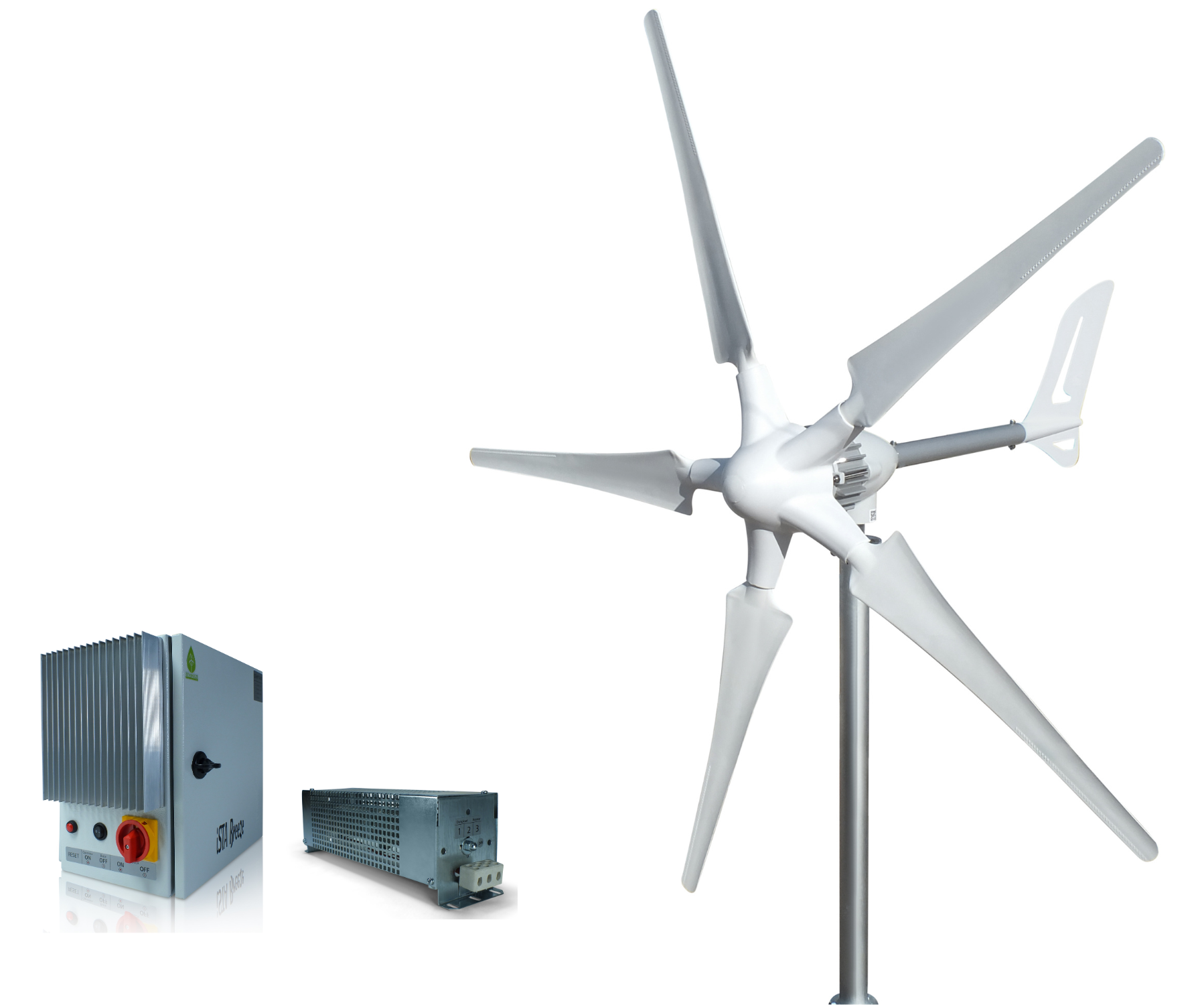 Kit i-1500W 24V Wind Turbine Wind Generator & Charge Controller (for Lithium Battery) & Tower
