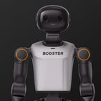 Booster K1 humanoid robot head and torso close-up with BOOSTER logo