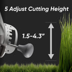 Mowrator S1 4WD 75% Slope Remote Control Lawn Mower with Leaf Shredding Vacuum