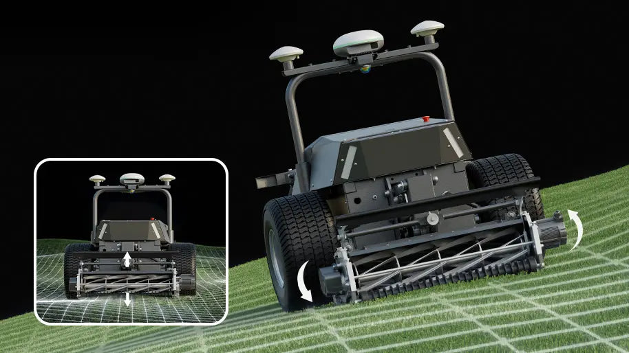 FJD RCM01 floating cutting unit following turf contours