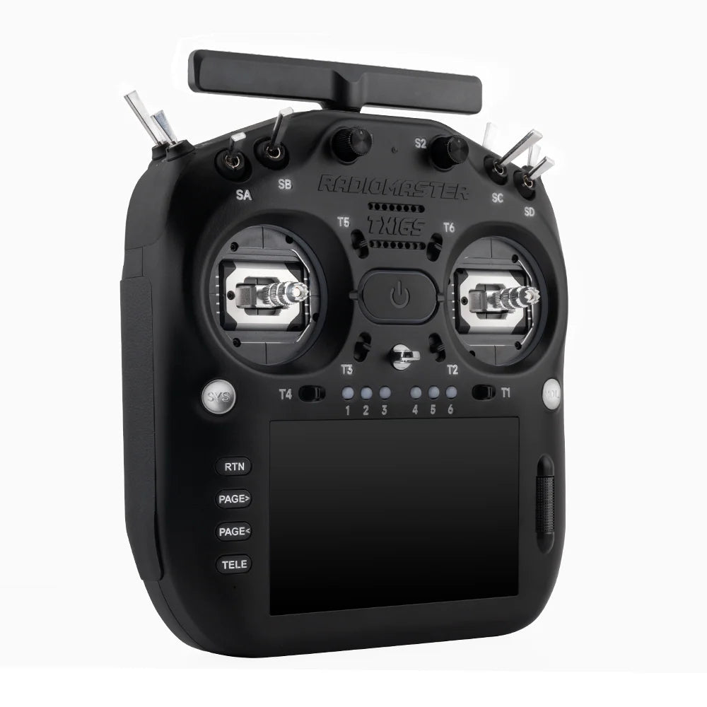 RadioMaster TX16S MK3 radio controller, angled front view