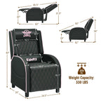 Massage Recliner Chair with Headrest and Adjustable Backrest