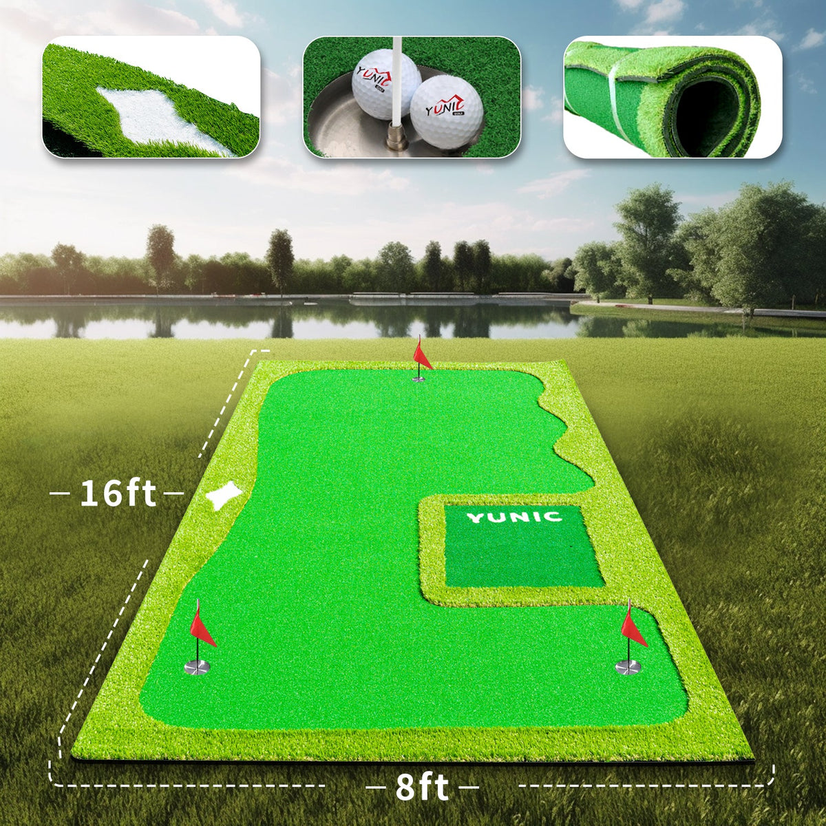 Golf Putting Green (16ft, Style B), image 2