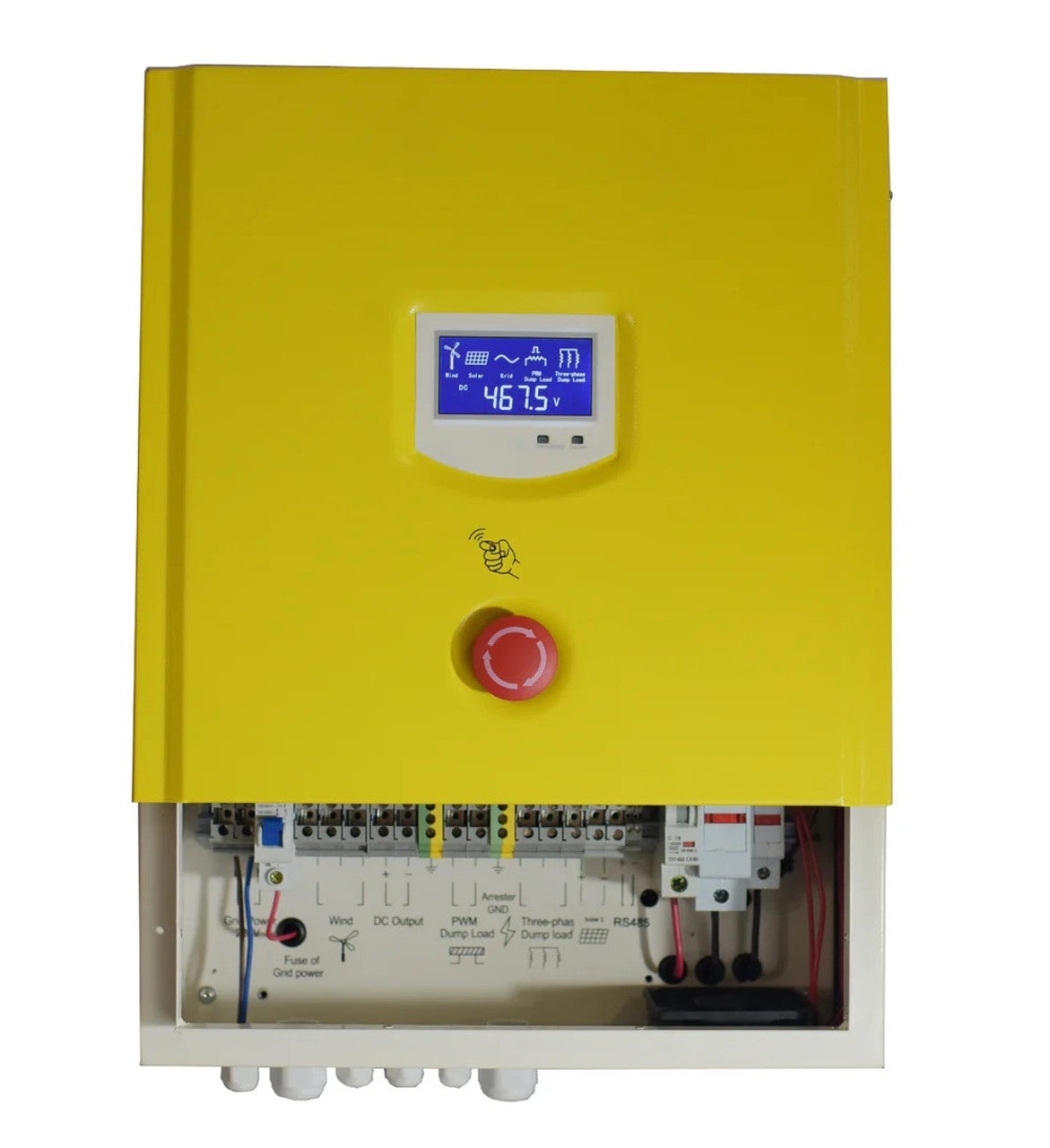 Complete Heli 4KW On-Grid Wind Turbine Set with Inverter and Controller –  Installation Kit for Grid Feed