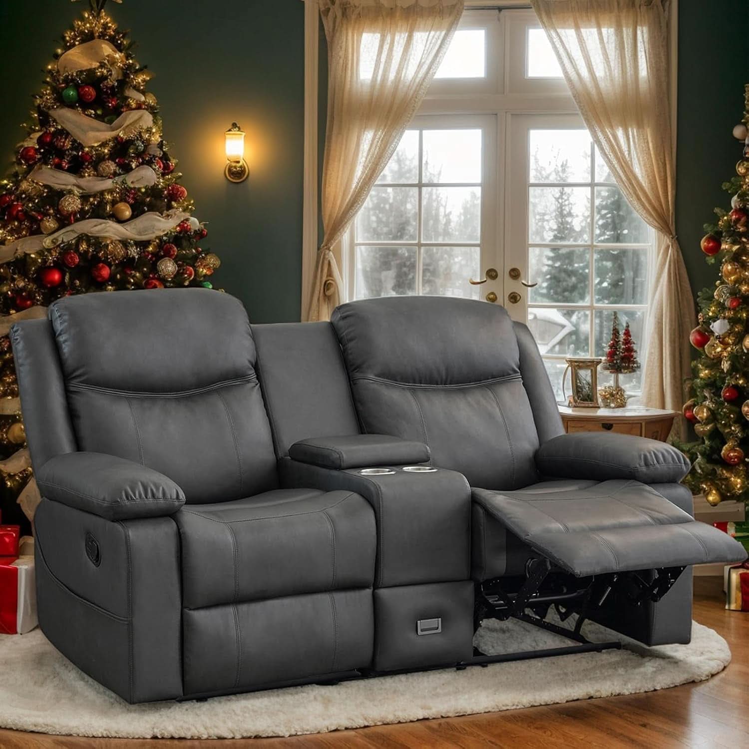 Double Reclining Loveseat For Home Theater