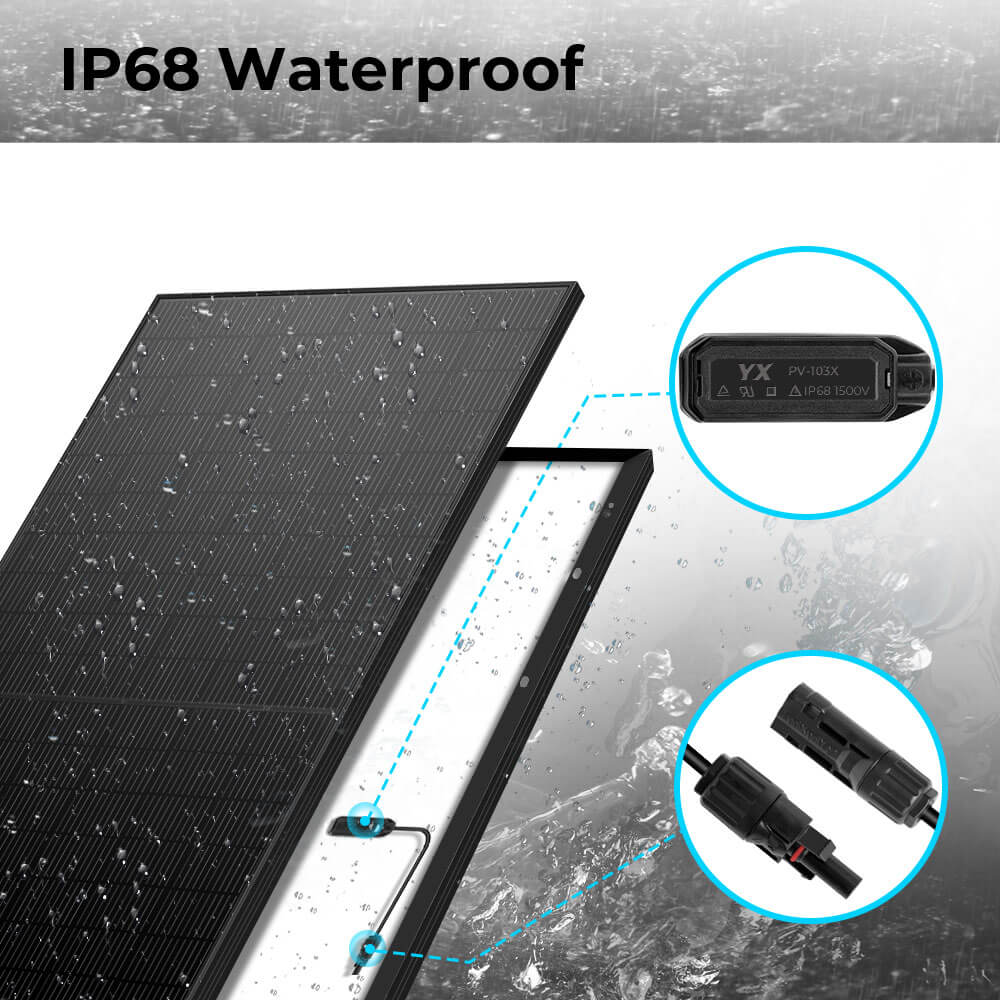 500W Mono Black PERC Solar Panel  UL61730 CEC Listed