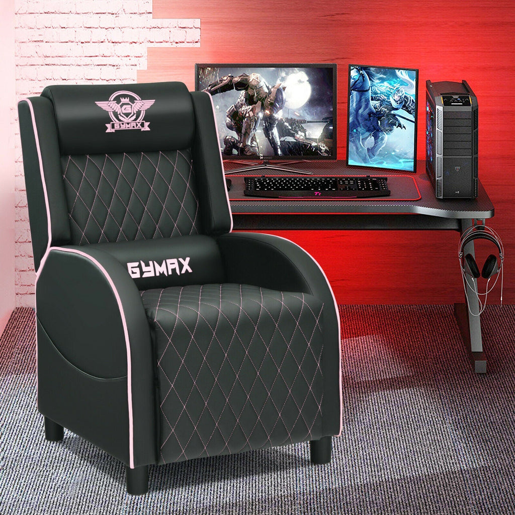 Massage Recliner Chair with Headrest and Adjustable Backrest