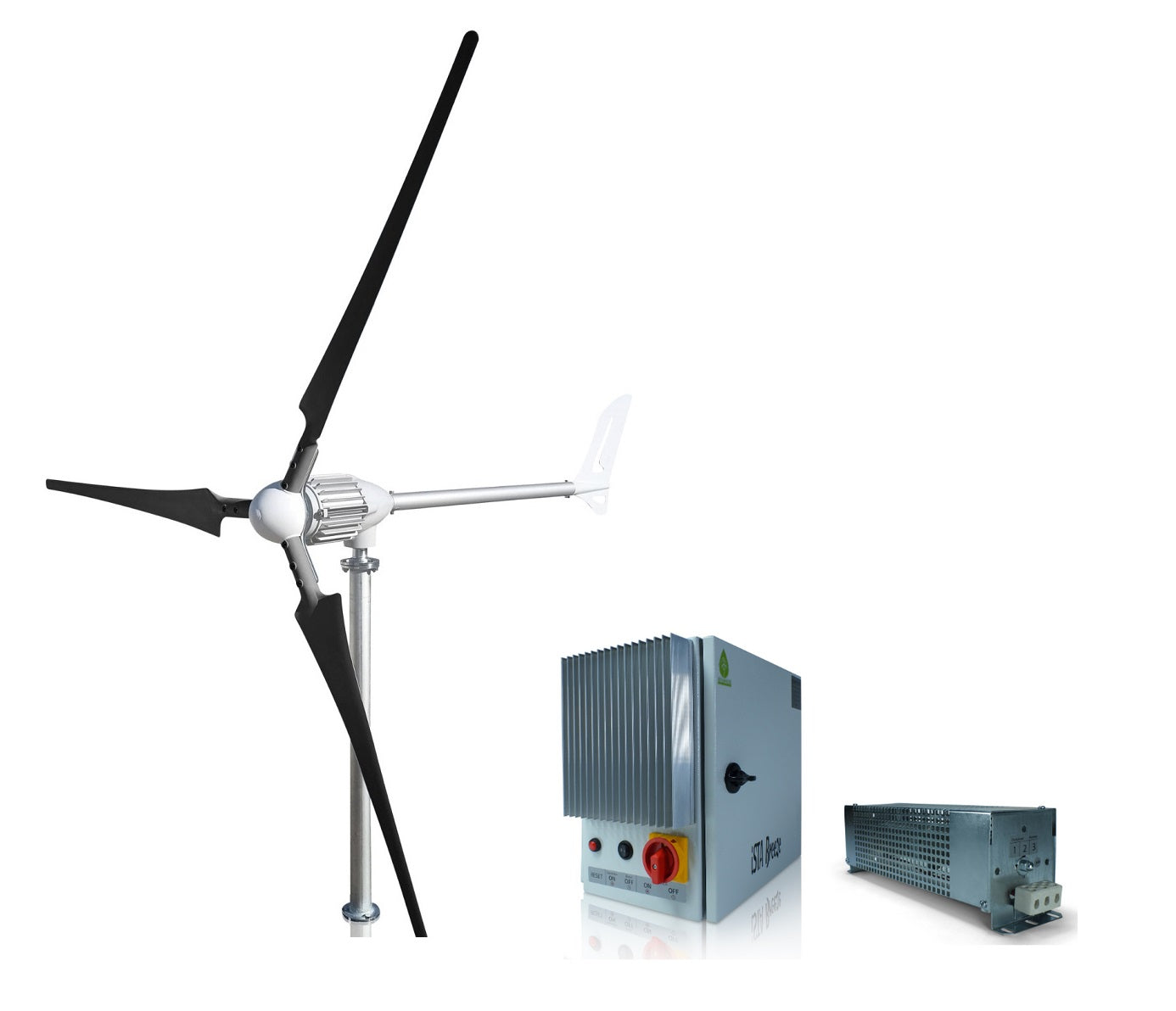 Kit i-1500W 24V Wind Turbine Wind Generator & Charge Controller (for Lithium Battery) & Tower