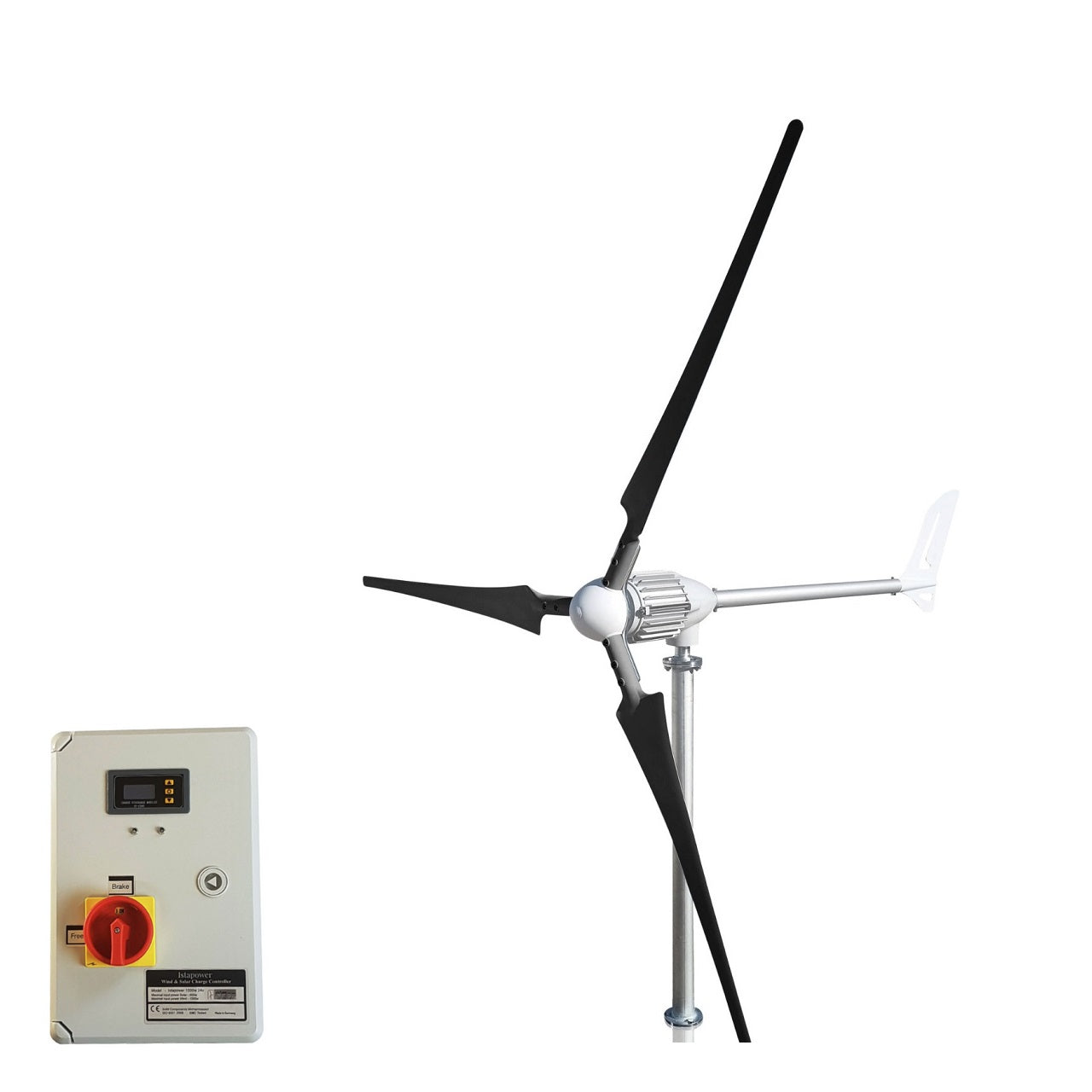 Kit i-1000W 48V Wind Turbine Wind Generator & Hybrid Charge Controller & Tower