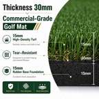 Yunic Golf Hitting Mat 5 × 5 ft, image 3