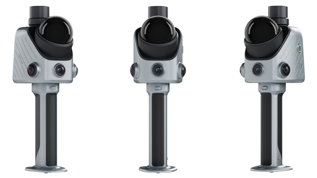 FJD Trion X1 LiDAR scanner shown from three angles