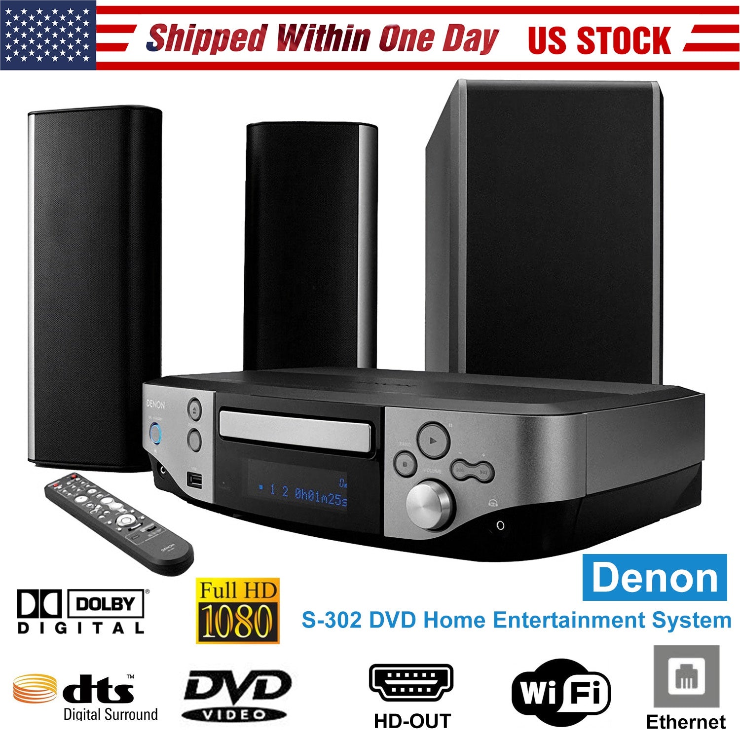 Denon S-302 DVD Home Entertainment System
