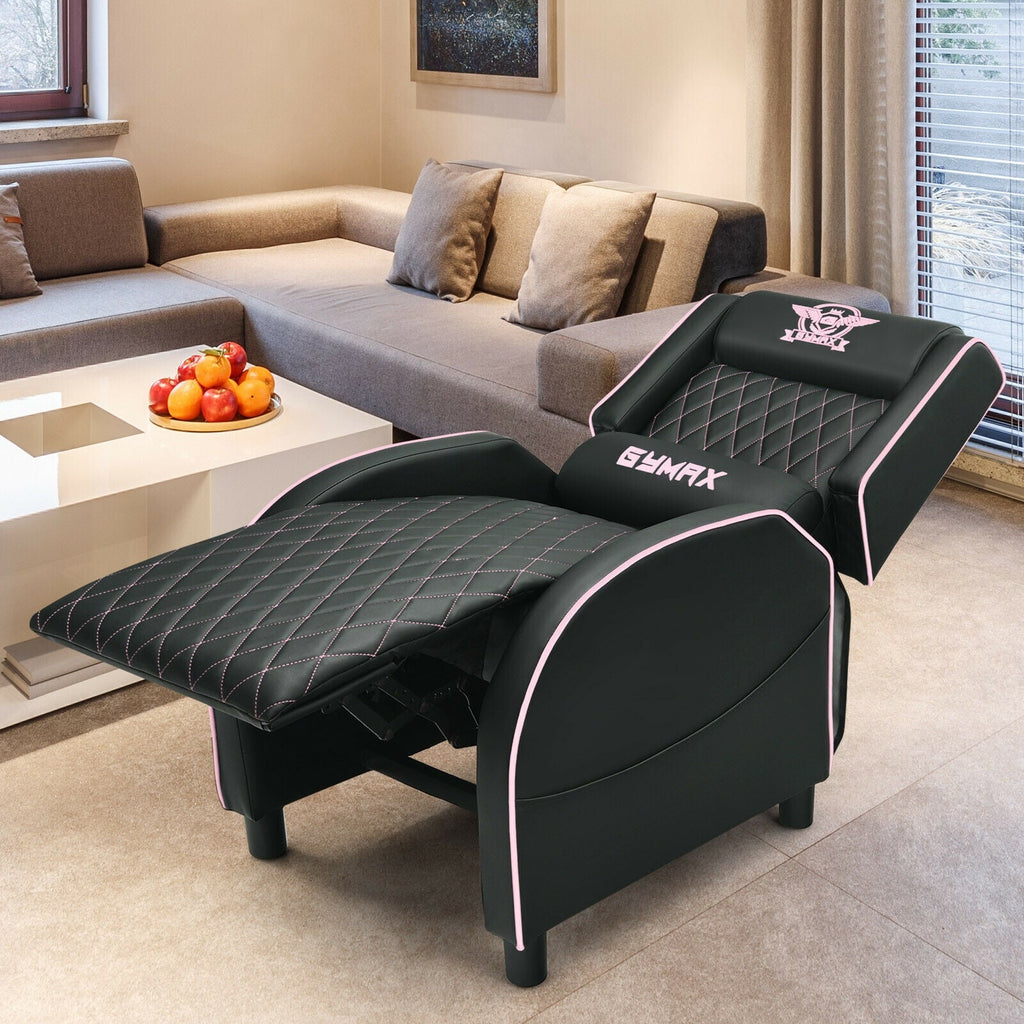Massage Recliner Chair with Headrest and Adjustable Backrest