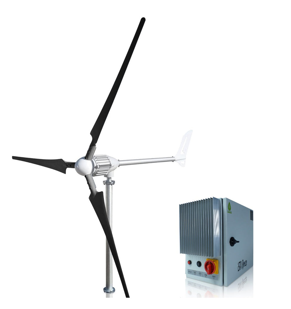 Kit i-1500W 24V Wind Turbine Wind Generator & Charge Controller (for Lithium Battery) & Tower