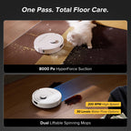 Roborock QV 35A Robot Vacuum with Multifunctional Dock (Upgraded from Qrevo S)