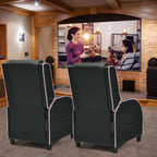 Massage Recliner Chair with Headrest and Adjustable Backrest