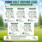 Golf Driving Practice Cage (Black)