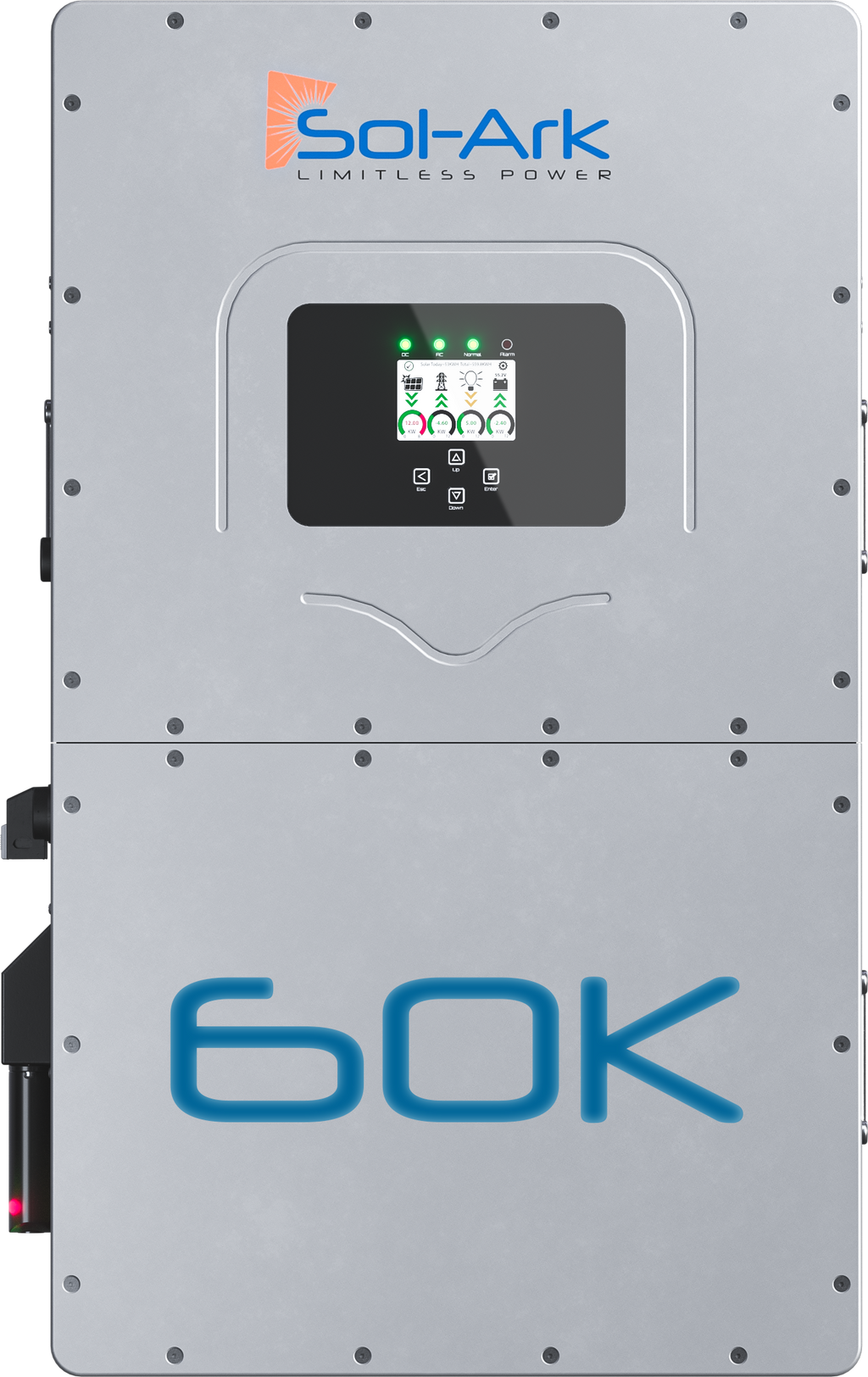 Sol-Ark 60K-3P-480V Commercial Hybrid Inverter - front view