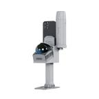 FJD Trion V4e Go handheld LiDAR scanner with GNSS receiver and smartphone mounted