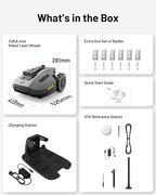 YUKA Mini 700H Robot Lawn Mower, Reception 0.17 Acre, Max.0.27 Acre, Ultrasense AI Vision+ RTK Positioning, Auto Mapping, App Control, 50% Slope, Cutting Height 2''~3.5'', 15 Mowing Zones