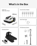 YUKA Mini 500 Robotic Lawn Mower for 0.12 Acre,Ultrasense AI Vision+ RTK Positioning, Auto Mapping, App Control,50% Slope,Perimeter Wire Free, 15 Mowing Zones Management