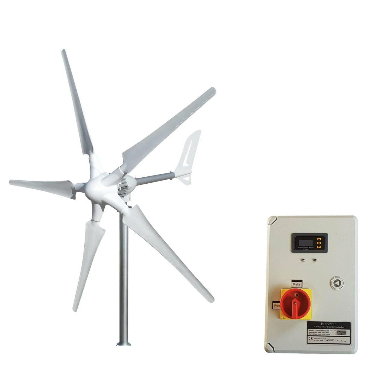 Kit i-700W 24V Wind Turbine Wind Generator & Hybrid Charge Controller & Tower