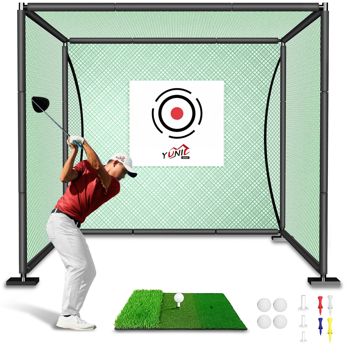 Golf Driving Practice Cage (Green), image 1