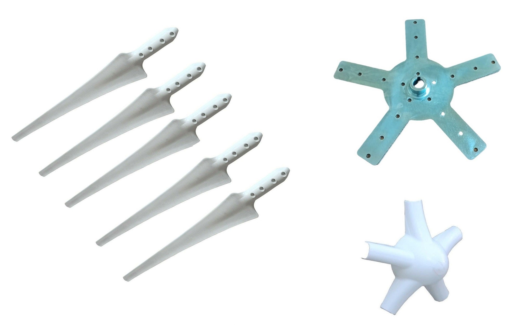 Kit 90 cm Wind Blade & Nose & Flange for 5 Blade version (With Screw Set)