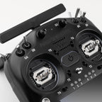 Close-up of the RadioMaster TX16S MK3 gimbal and switch area