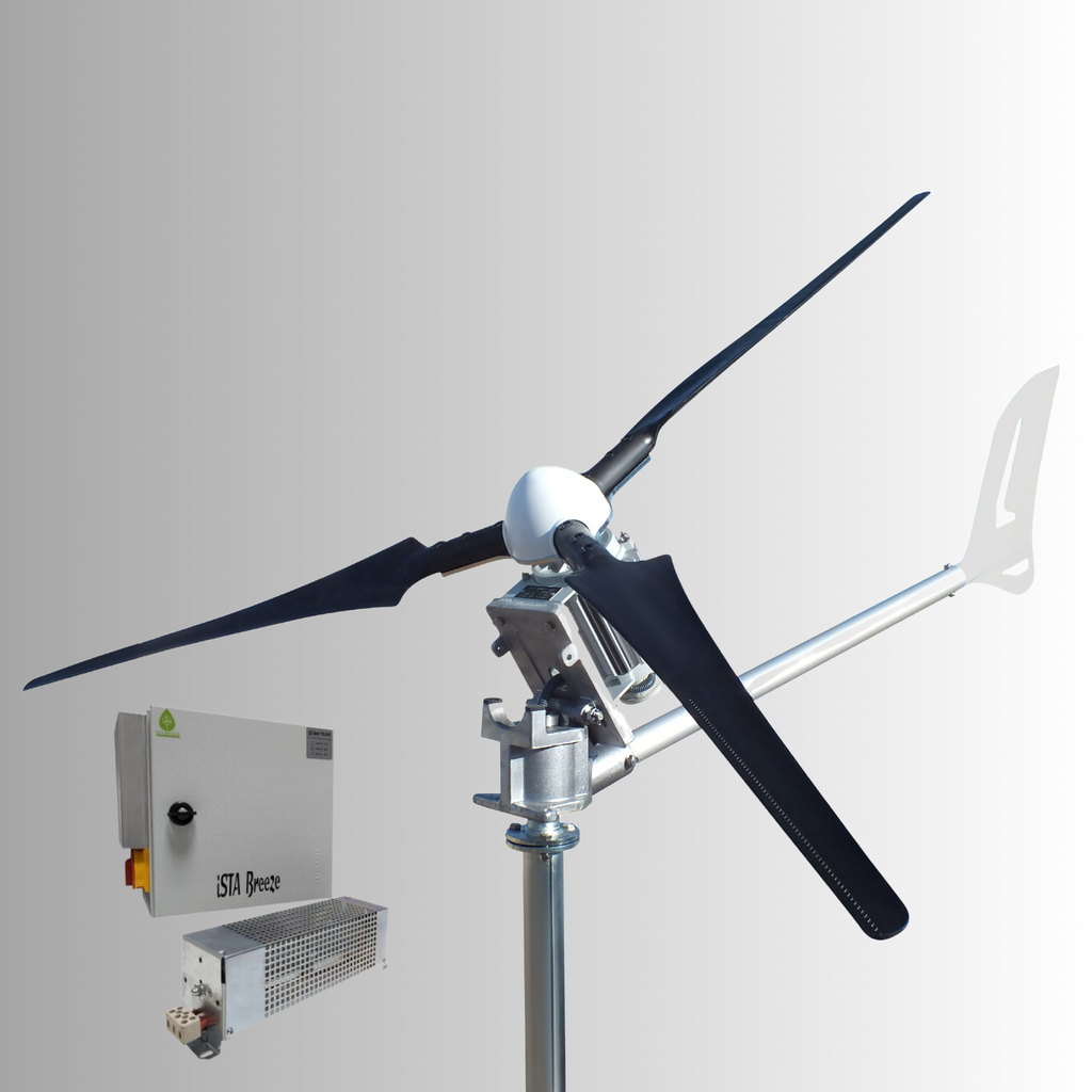 Kit i-2000W 24V/48V Windsafe Wind Turbine Wind Generator & Charge Controller (for Lithium Battery) & Tower