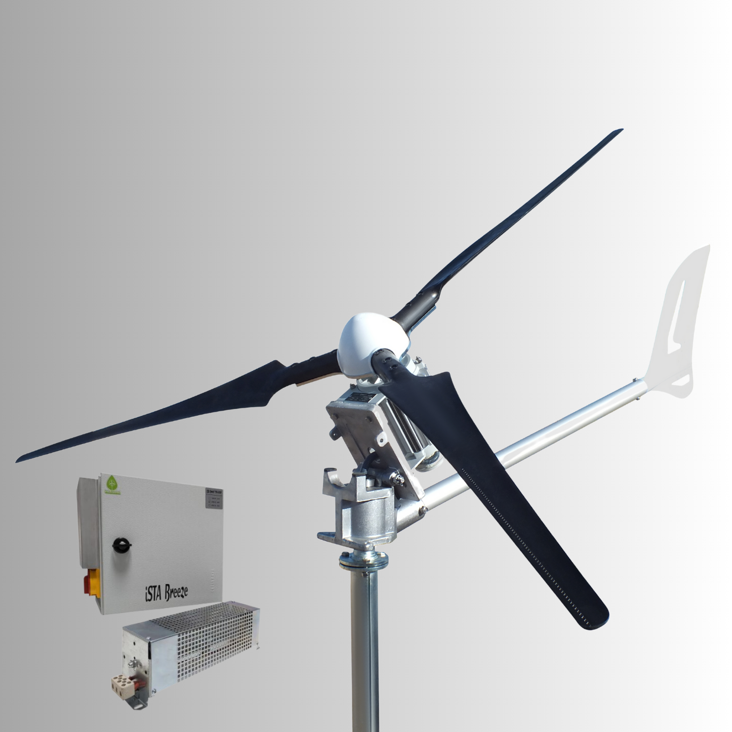 Kit i-2000W 24V/48V Windsafe Wind Turbine Wind Generator & Charge Controller (for Lithium Battery) & Tower