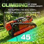 Heavy-Duty 9HP 225CC Remote-Controlled All-Terrain Gas-Powered Lawn Mower With 21-Inch Cutting Width (SAK78412)